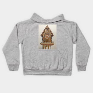 Cuckoo clock says it's time Kids Hoodie